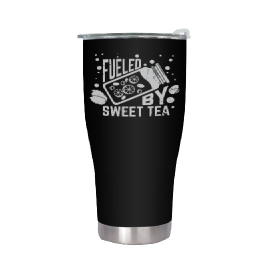 Fueled By Sweet Tea I Funny Southern Country Stainless Steel Tumblers