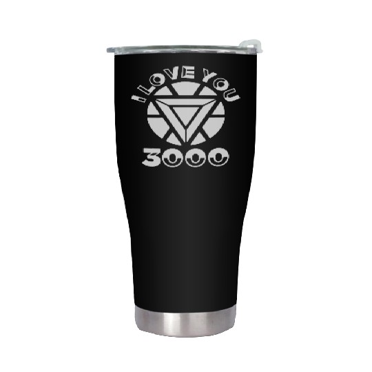 I love you 3000 I am Iron Man marvel film supernat Stainless Steel Tumblers