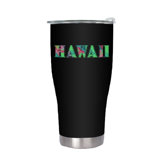 Hawaii Flowers | USA America Orchids Writing Stainless Steel Tumblers
