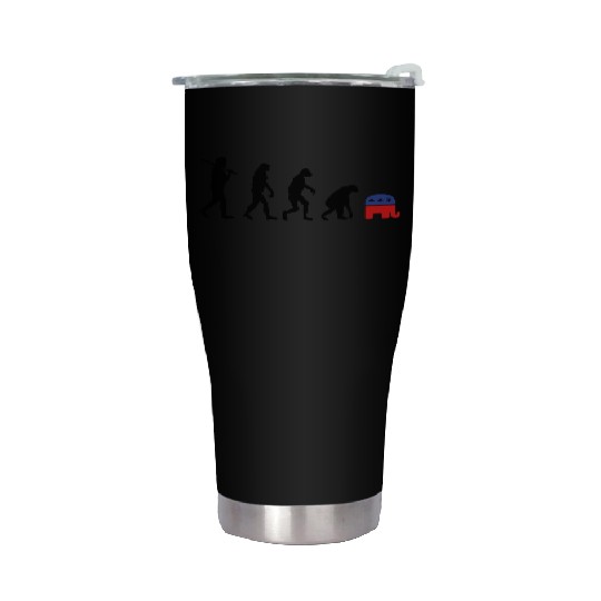 Evolution Backward Republicans election campaign Stainless Steel Tumblers