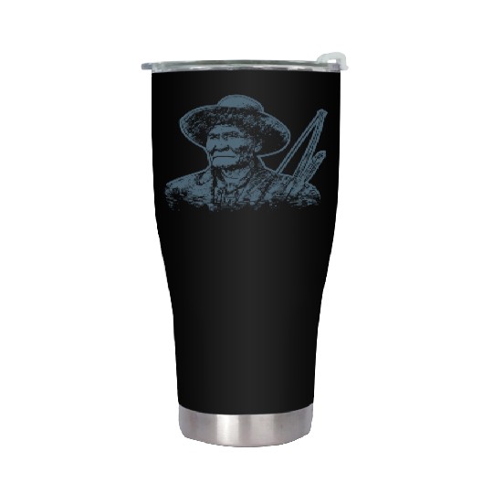 Geronimo Apache Native American Indian Warrior Stainless Steel Tumblers