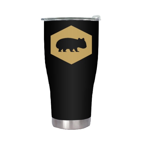 Wombat Australia Animal Welfare Wilderness Gift Stainless Steel Tumblers