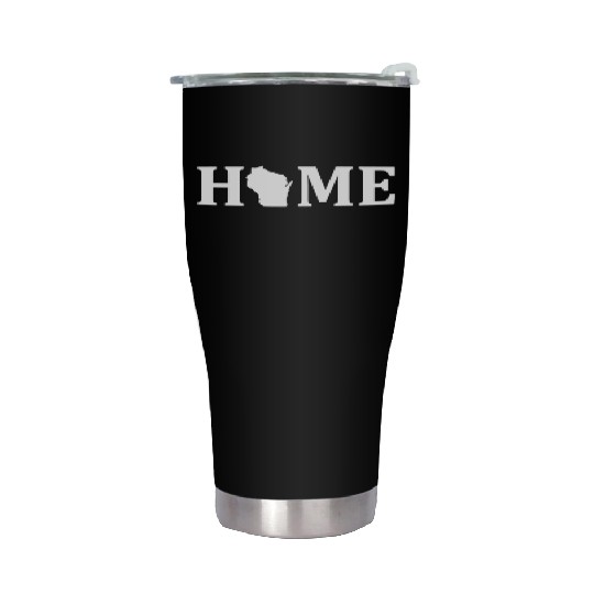 Wisconsin Is Home USA State Pride Stainless Steel Tumblers