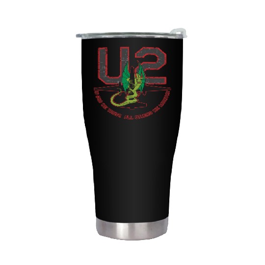 U-2 In God We Trust, All Others We Monitor Stainless Steel Tumblers