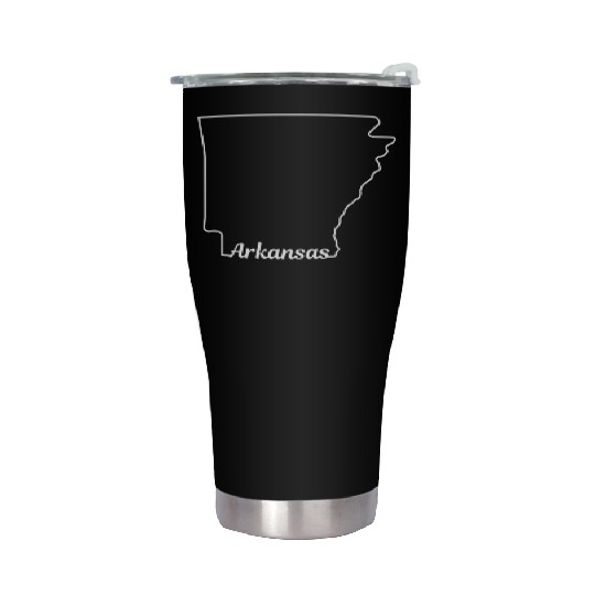 Arkansas State Pride USA Map Stainless Steel Tumblers