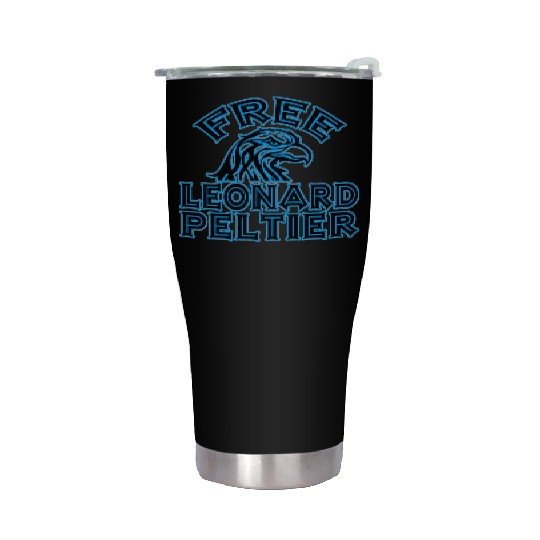 FREE LEONARD PELTIER eagle natives YStone Stainless Steel Tumblers