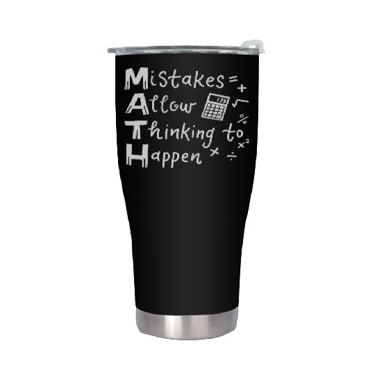 Math Teacher Stainless Steel Tumblers