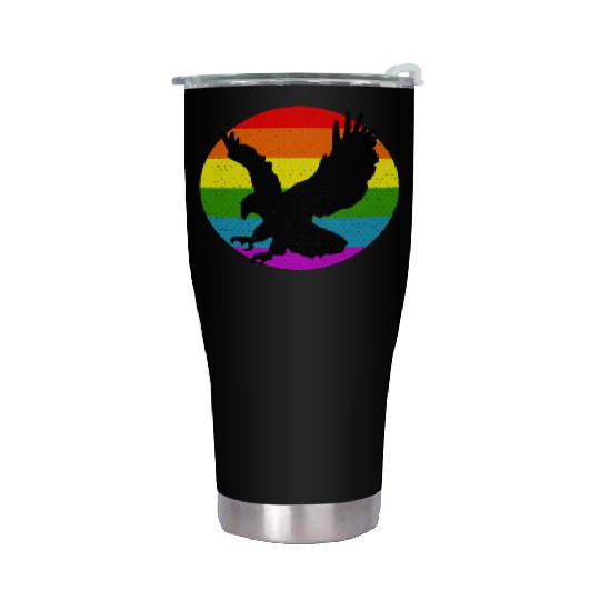Rainbow Hawk Stainless Steel Tumblers