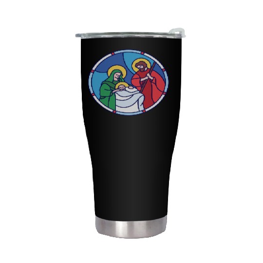 Josef Maria Jesus Jesus birth Bethlehem Christmas Stainless Steel Tumblers