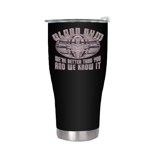 globo gym costume Stainless Steel Tumblers