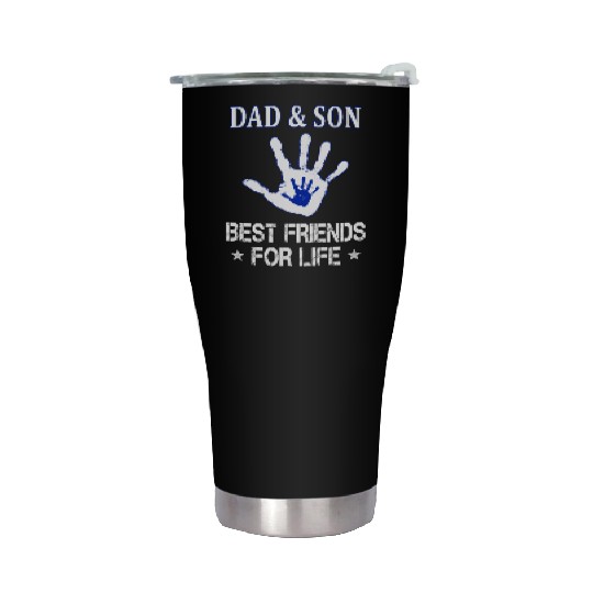 Dad And Son Matching Stainless Steel Tumblers - Best Friends for Lif