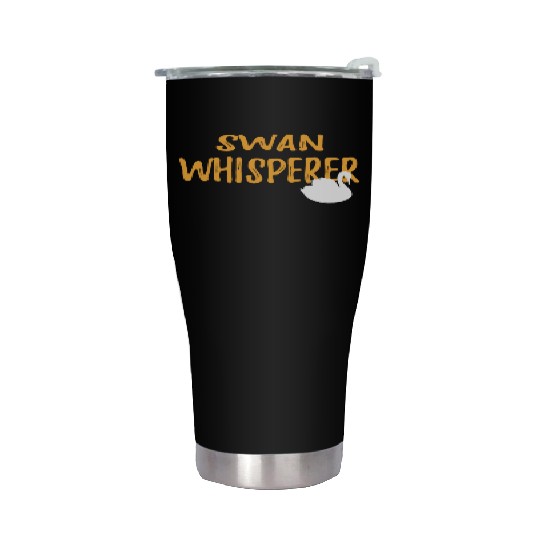Swan Whisperer Graphic Stainless Steel Tumblers