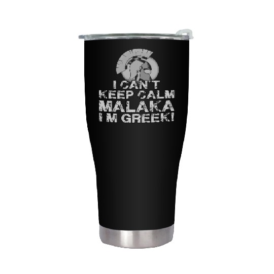 Greek Sparta Helmet Greece Malaka Hellas Stainless Steel Tumblers