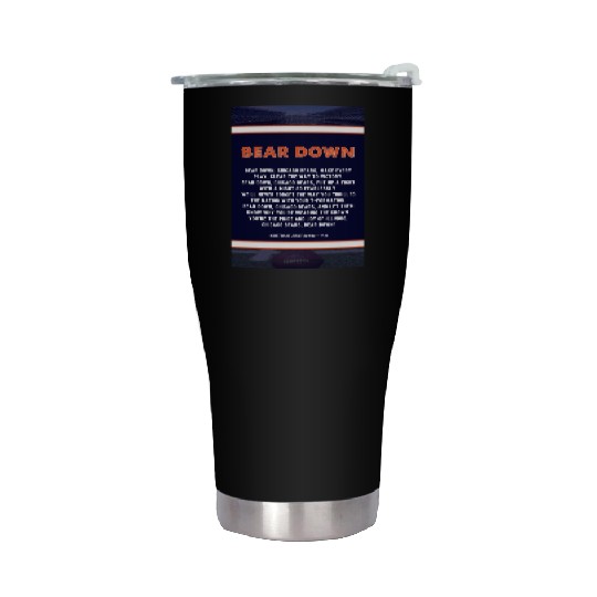 Bear Down Lyrics Poster Stainless Steel Tumblers