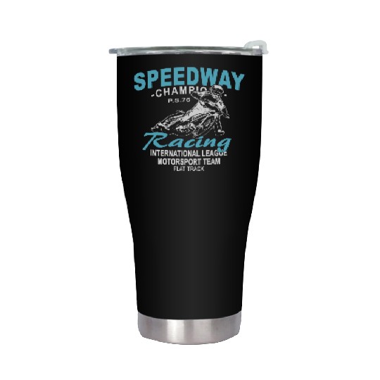 Motorcycle Speedway Racing Stainless Steel Tumblers