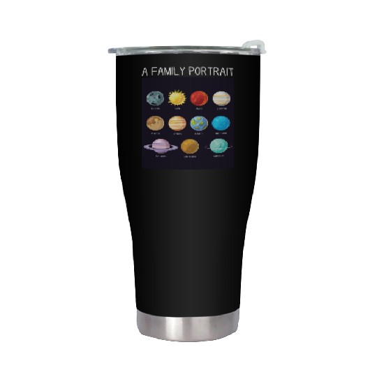 Outer Space Nerd Solar System Planets Sun Moon Stainless Steel Tumblers