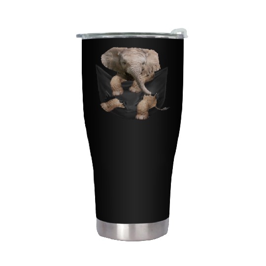 Elephant Pocket Stainless Steel Tumblers