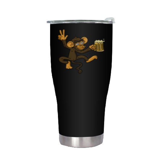 DRUNK MONKEY Beer Stainless Steel Tumblers