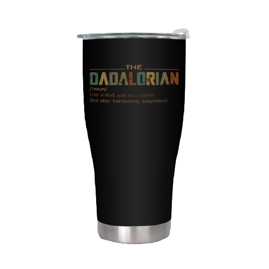 The DADALORIAN, Funny Fathers day gift for dad Stainless Steel Tumblers
