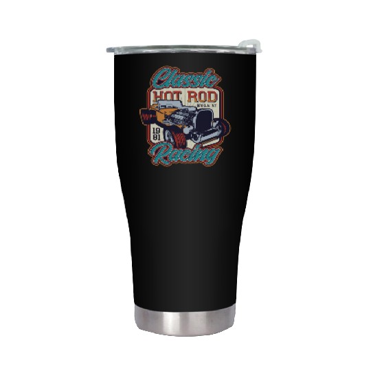 Classic Hot Rod Racing Stainless Steel Tumblers