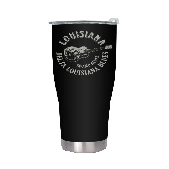 Louisiana Delta Blues Swamp Blues Guitar Stainless Steel Tumblers