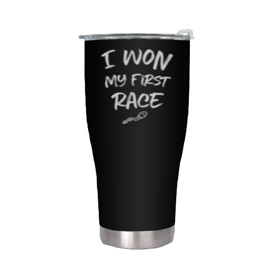 I won my first race baby pregnancy birth newborn Stainless Steel Tumblers