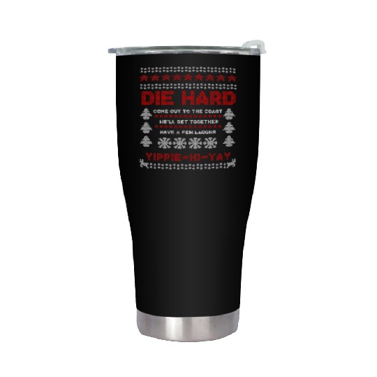 Die Hard Christmas Jumper Stainless Steel Tumblers