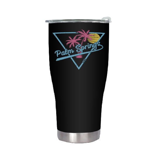 Palm Springs Vintage Retro 1975 Stainless Steel Tumblers