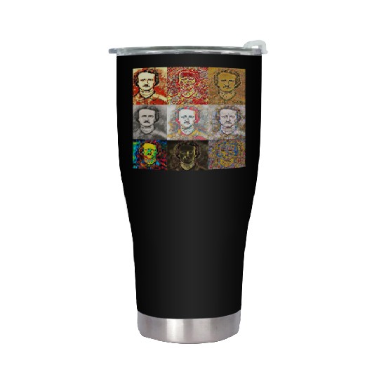 Unique Portrait Reveals Young Edgar Allan Poe Stainless Steel Tumblers
