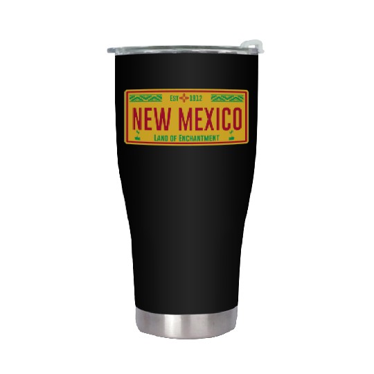 Zia New Mexico Symbole State Est 1912 Southwestern Stainless Steel Tumblers