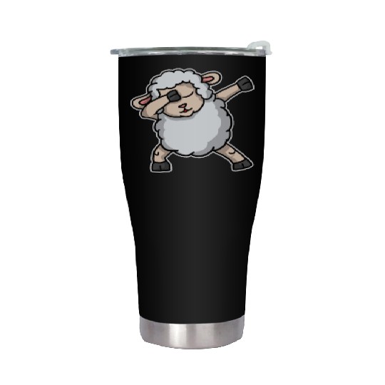 Funny Dabbing Sheep Dab Dance Lamb Lover Gift Stainless Steel Tumblers