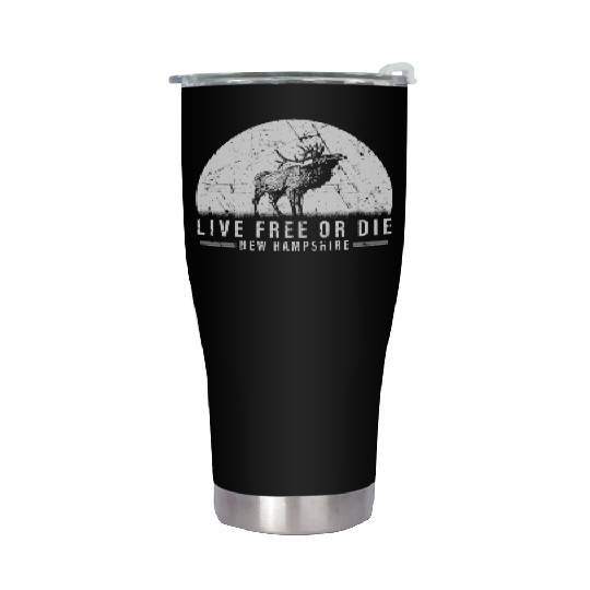 Live Free or Die New Hampshire Hiking Stainless Steel Tumblers