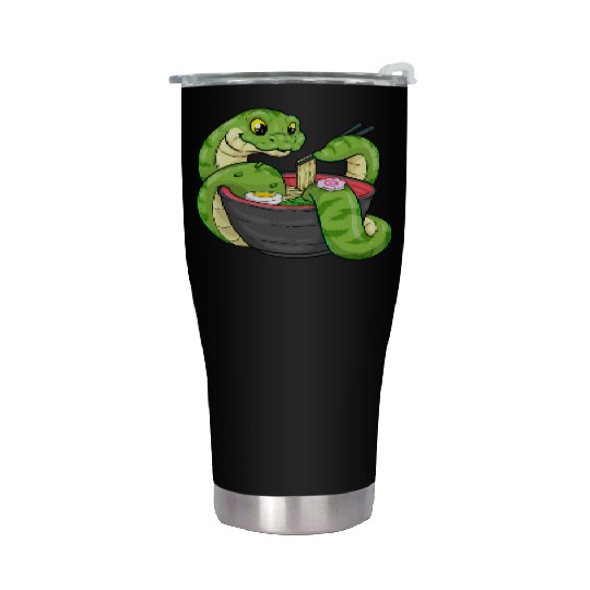 Snake Ramen Noodles Rattlesnake Danger Noodle Stainless Steel Tumblers