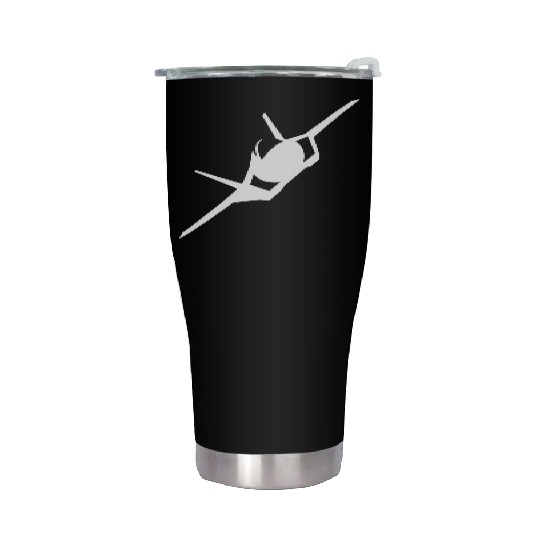 F-35 Lightning II Military Fighter Jet Aircraft Stainless Steel Tumblers