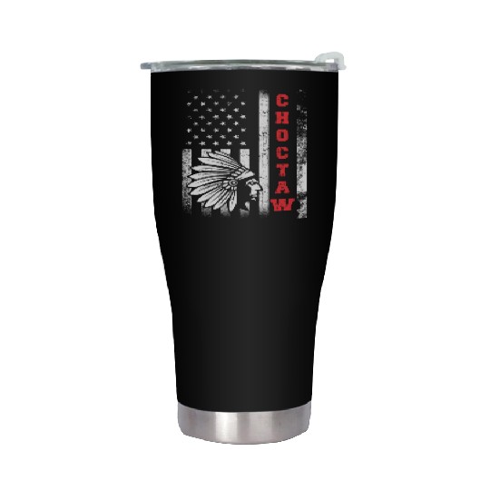 Choctaw Flag US USA Native American Indian Gift Stainless Steel Tumblers