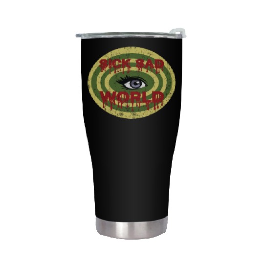 Daria Sick Sad World Drippy Text Eye Logo Stainless Steel Tumblers