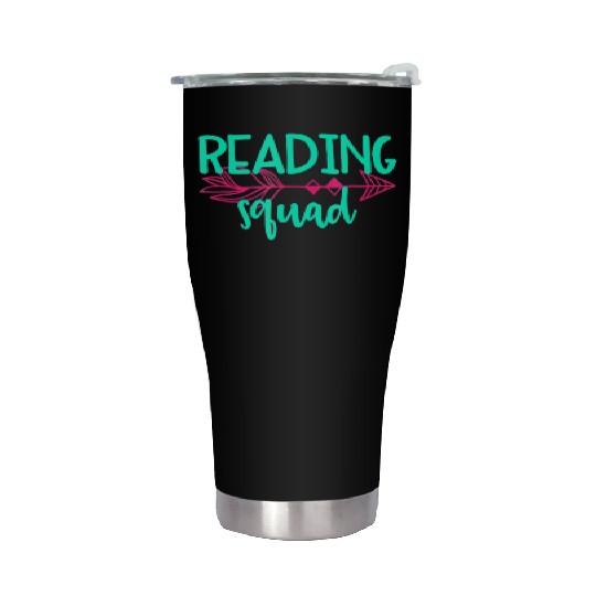 Reading Squad Stainless Steel Tumblers Stainless Steel Tumblers Teacher Appreciation Gif