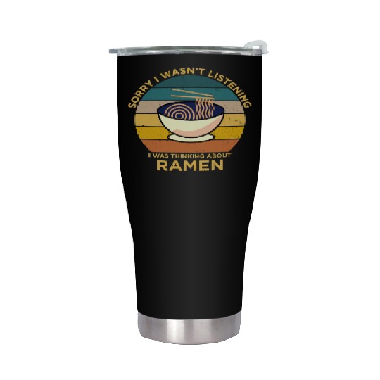 Ramen Retro Funny Saying Gift Stainless Steel Tumblers
