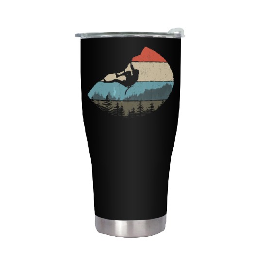 Vintage Style Rock Climbing Retro Bouldering Stainless Steel Tumblers