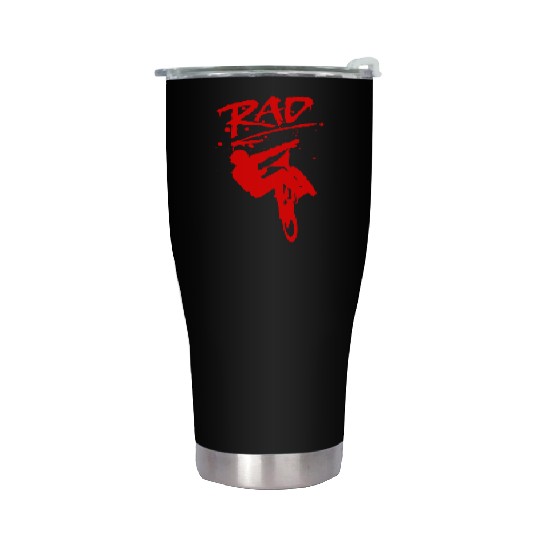 RAD BMX Bike Grafitti 80s Movie Radical Stainless Steel Tumblers