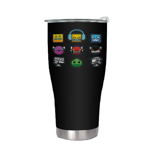 geometry dash insane Stainless Steel Tumblers