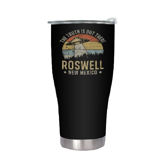 Roswell New Mexico UFO Alien Stainless Steel Tumblers