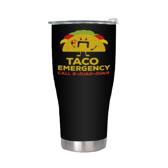 Funny Mexican Tacos Stainless Steel Tumblers