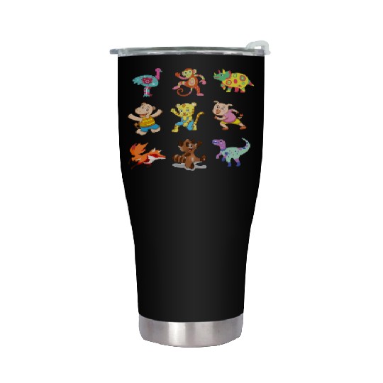 cute Animal Crossing Characters Stainless Steel Tumblers