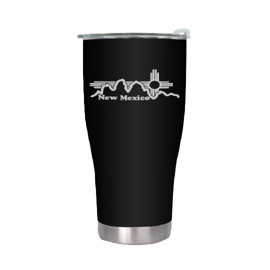 Zia Sun New Mexico Zia Mountains Stainless Steel Tumblers