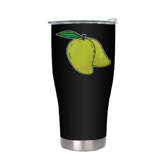 Mango hand drawn fruits summer Stainless Steel Tumblers