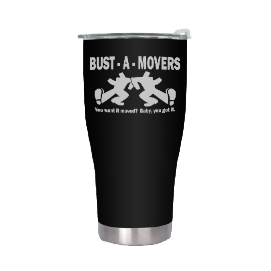 Bust-A-Movers Moving Company Stainless Steel Tumblers Logo