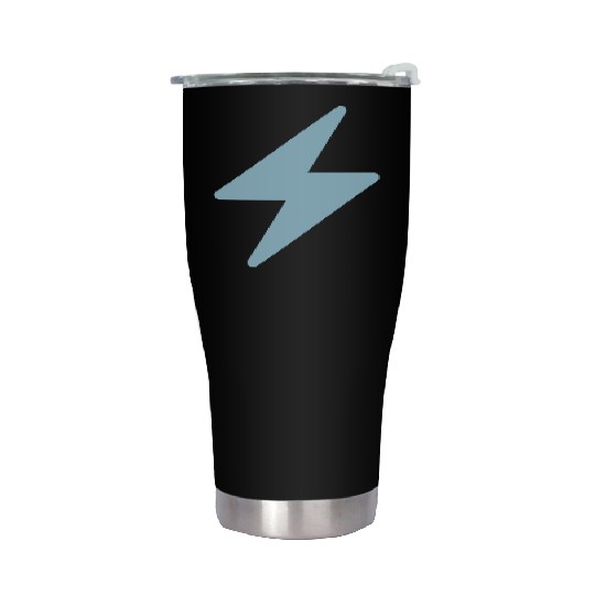 Blue Lightning Bolt Stainless Steel Tumblers