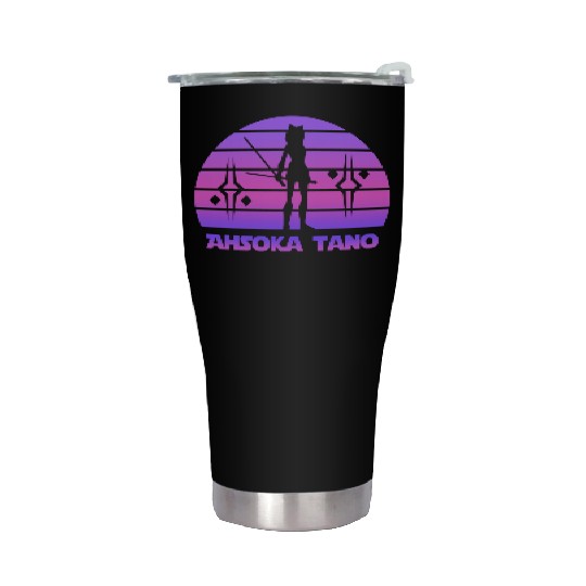 Ahsoka tano - Synthwave Stainless Steel Tumblers