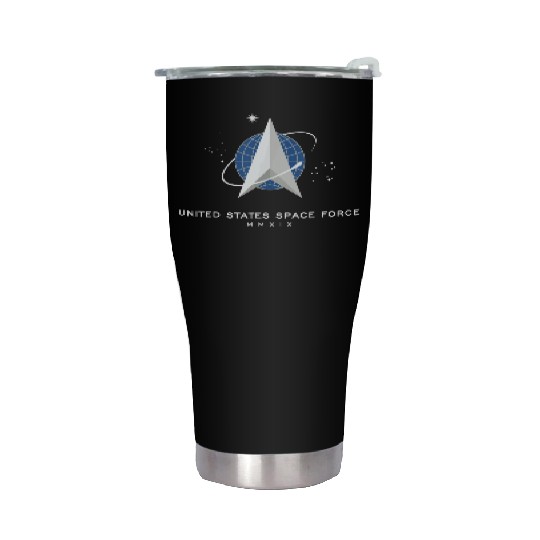UNITED STATES US SPACE FORCE USSF DELTA FLAG birth Stainless Steel Tumblers